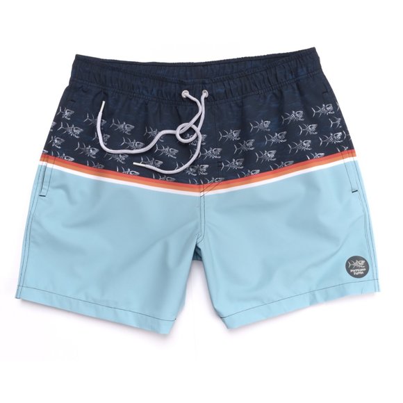 Psycho Tuna, Cape Blue Tint Mens Volley Shorts - Picture 1 of 4